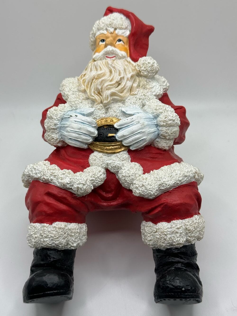 House of Lloyd 1998 Santa CHRISTMAS Around The World Heart HO! Stocking Holder